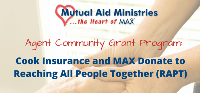 Cook Insurance and MAX Insurance Donate to Reaching All